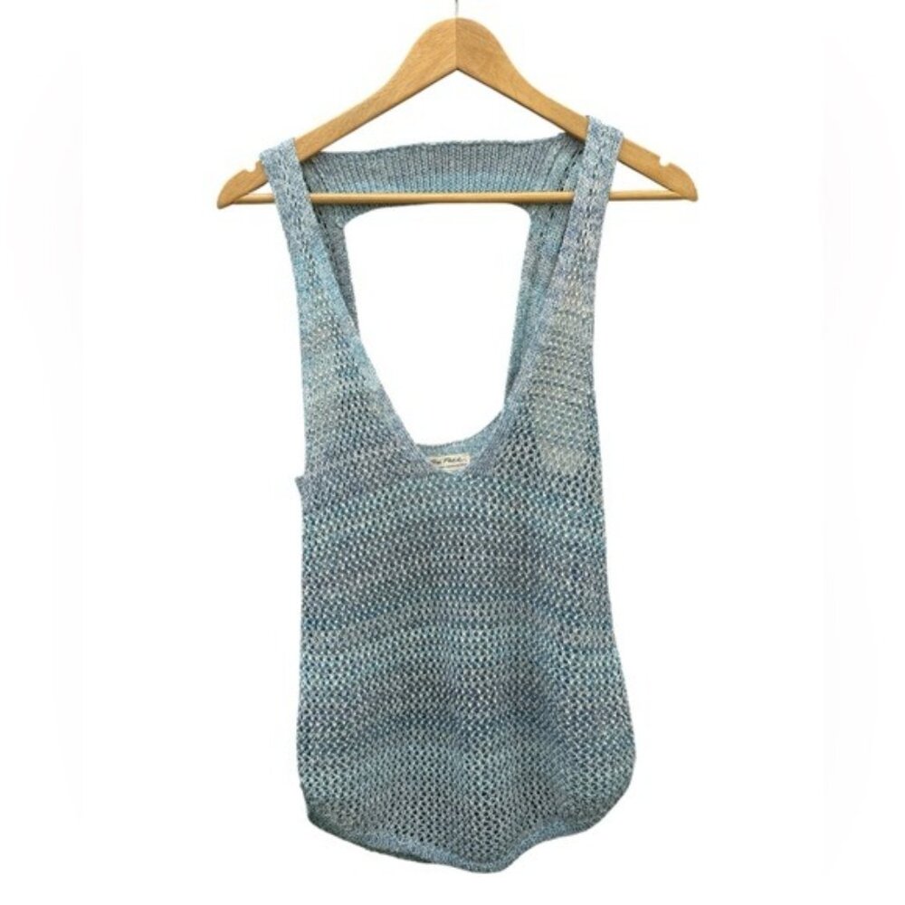 We The Free Ivory Comb Knit Racerback Tank Top Womens S